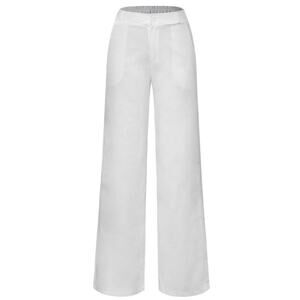 NWT Micas Basic Linen Blend Straight Wide Leg Pants